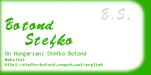 botond stefko business card